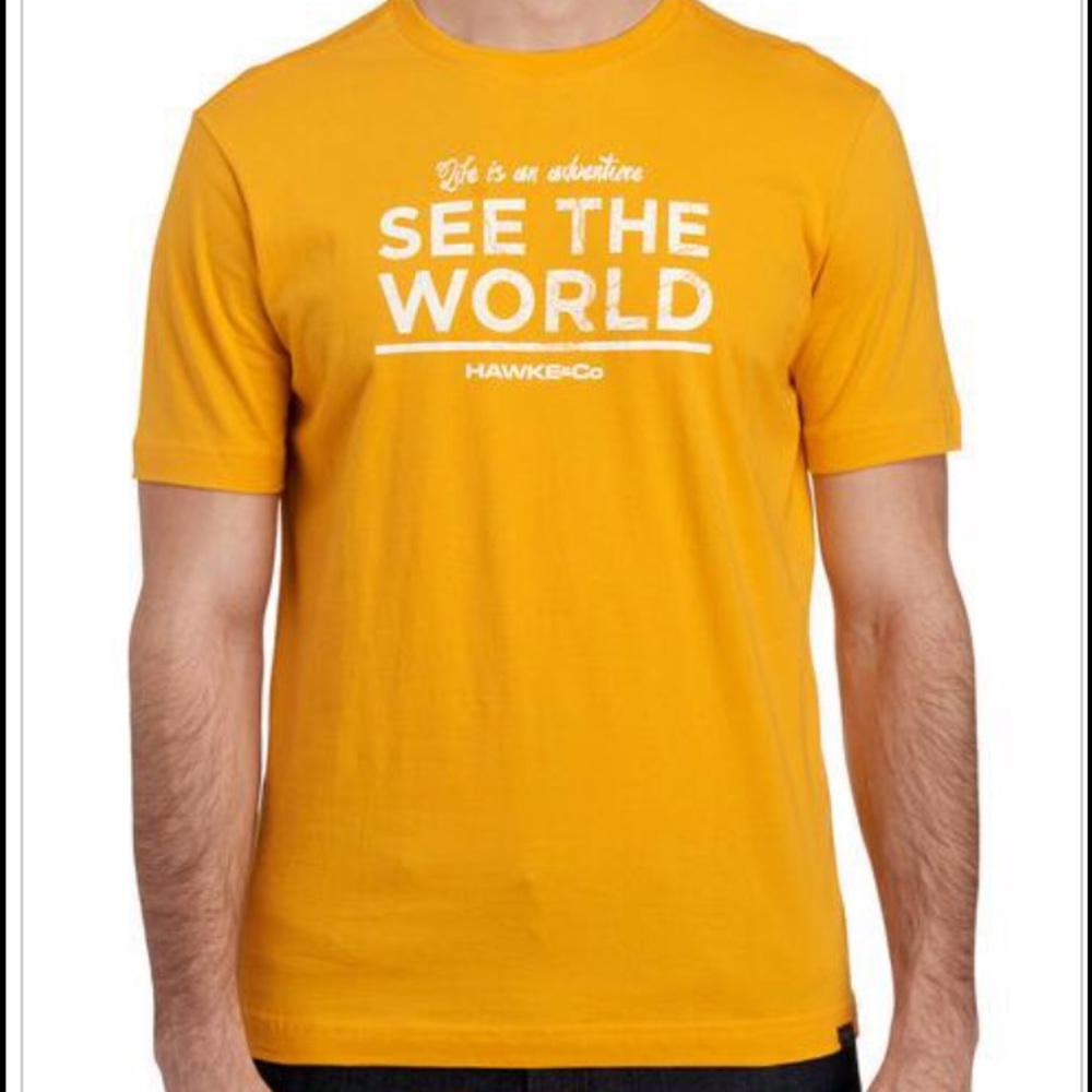 HAWKE &  CO. PERFORMANCE LARGE TEE NEW